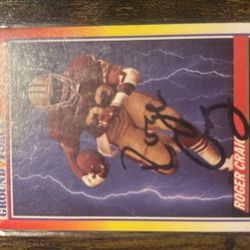 Roger Craig GroundForce Score 1990 Autograph Card