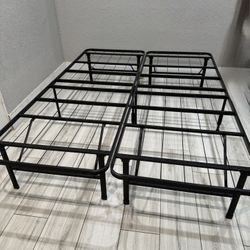 Metal Full Size Bed Frame And Mattress 