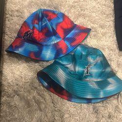 2 Miami Marlins Reversible Bucket Hat