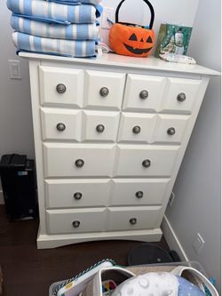 Tall White Dresser