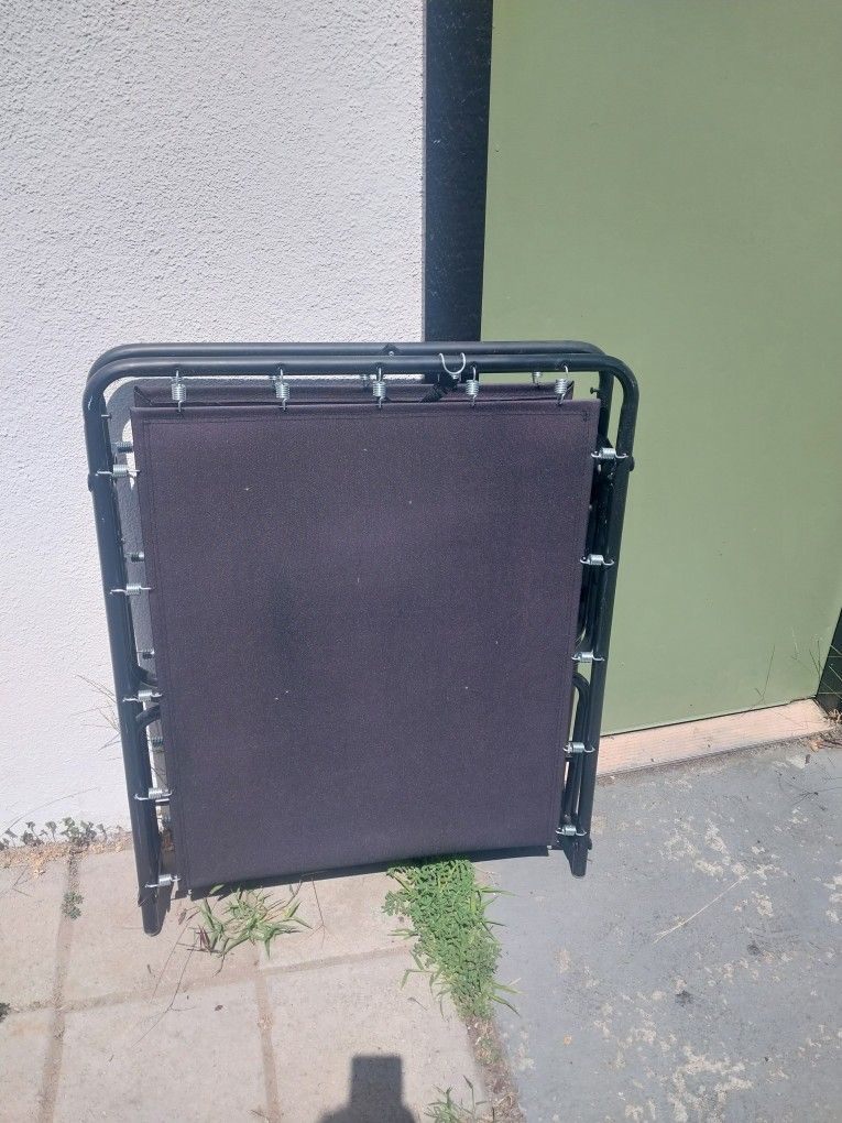 foldable single spring bed frame/ cot bed