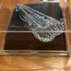 Hand blown Sterling Glass Ornament 