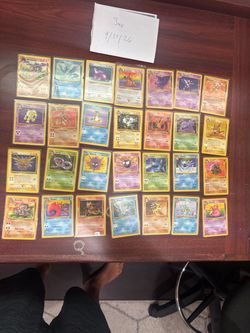 Pokemon cards!  Complete Non-Holo sets