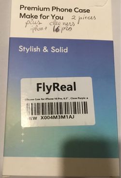 FlyReal Screen protectors for iPhone 16 Pro. Plus cleaners
