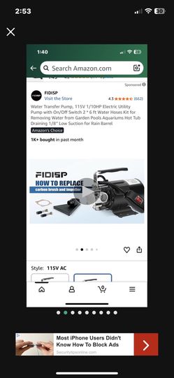 Water Pump.        25 Dollars 