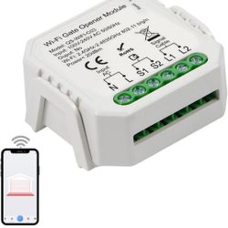 WiFi Garage Door Opener, WiFi Gate Opener, Connect to existing gate and Garage Door openers, Compatible with Amazon Alexa, Google Assistant, Smart Gat