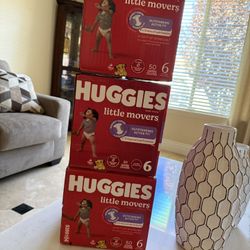 Huggies Little Movers Size 6 $22 Each