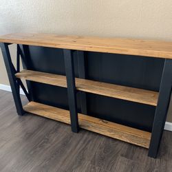 ❤️ $160 brand new custom made farmhouse tv stand entertainment wall unit credenza coffee bar island shelf buffet sideboard table console table shabby 
