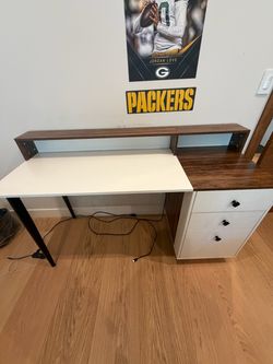 Tribesigns 56 Inch Computer Desk with File Drawer Cabinet