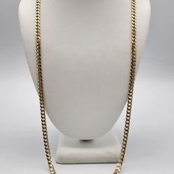 14kt 47.1G Yellow Gold Cuban Link Chain 26"