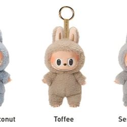 SEALED AUTHENTIC Sea Salt Coconut / Toffee / Sesame Bean Macaron Labubu PopMart