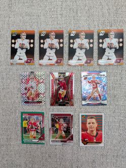 Brock Purdy Football Card Lot of 10 Total HIGH GRADE San Francisco 49ers