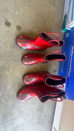 Little boys rain boots size 10 and 12