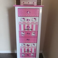 Hello Kitty Dresser And Hello Kitty Jewelry Box