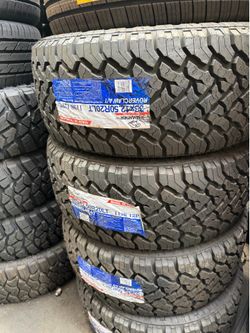 Set 33X12.50R20 Atlander AT Installed And Balanced