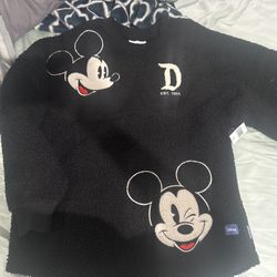 Disney Spirit Jersey Mickey Mouse Sherpa Black