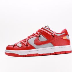 Nike Dunk Low Off White University Red 5