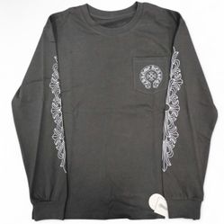 Grey Chrome Hearts Long-sleeve  (Size Large)