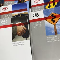 2018 Toyota Tundra Owners Manual & Guides