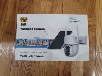 FHD 4MP Outdoor Wireless Security Camera With Solar Power