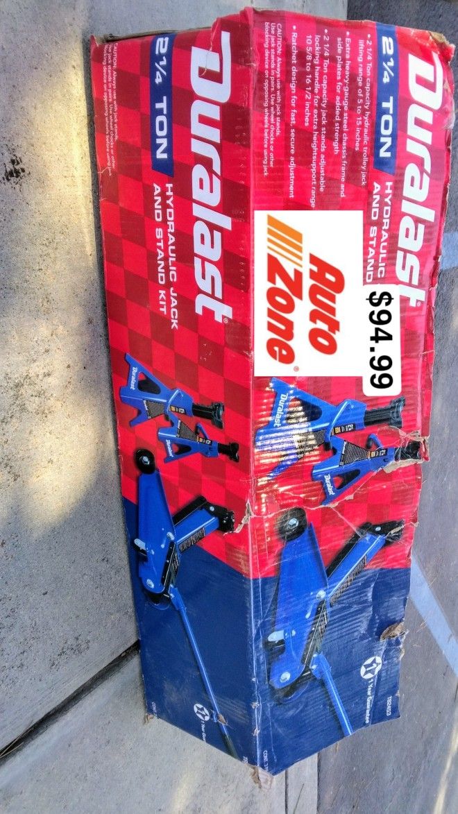 Duralast  2 1/4 Ton Carjack  2 jackstands 