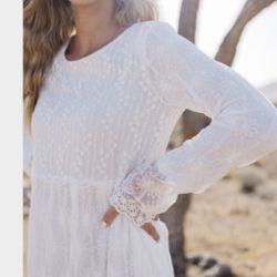 White Wedding/baptism Dress