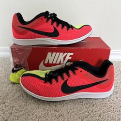 Nike Zoom Rival Distance Red Volt Running Spikes Shoes