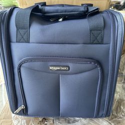 Underseat Carry-On Rolling Travel Luggage Bag, 14 Inches, Navy Blue