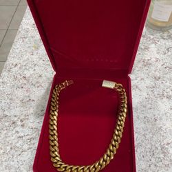 20mm Miami Cuban Link Gold Plated Chain Necklace 18k & 14k Diamond Iced Out Lock