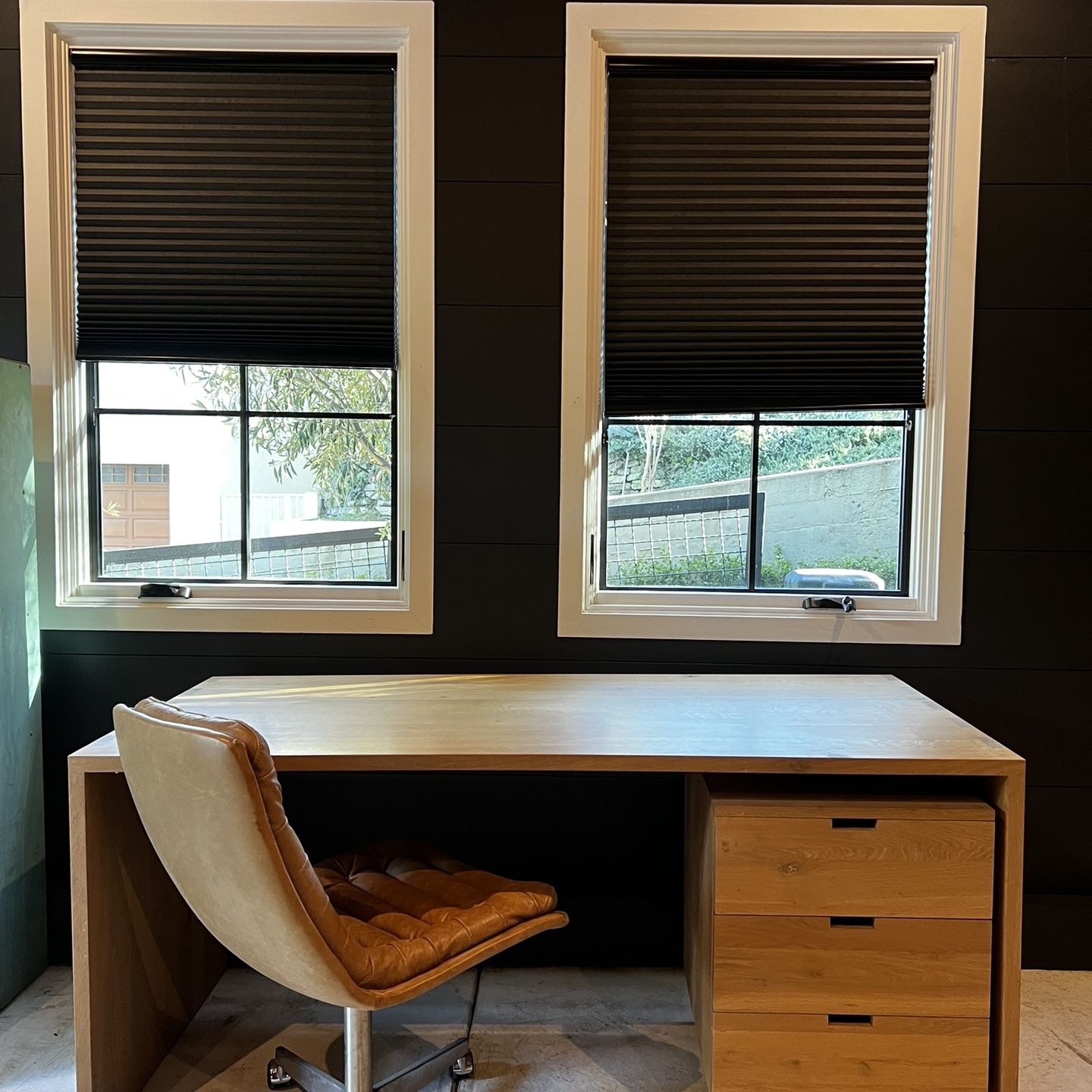 Lulu And Georgia Oak Desk, Rolling Filing Cabinet And Task Chair 