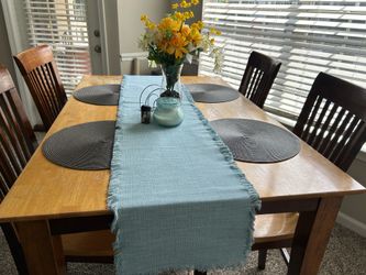 🪑 Counter-Height Dining Table Set – Table + 6 Chairs + Leaf Insert | $275