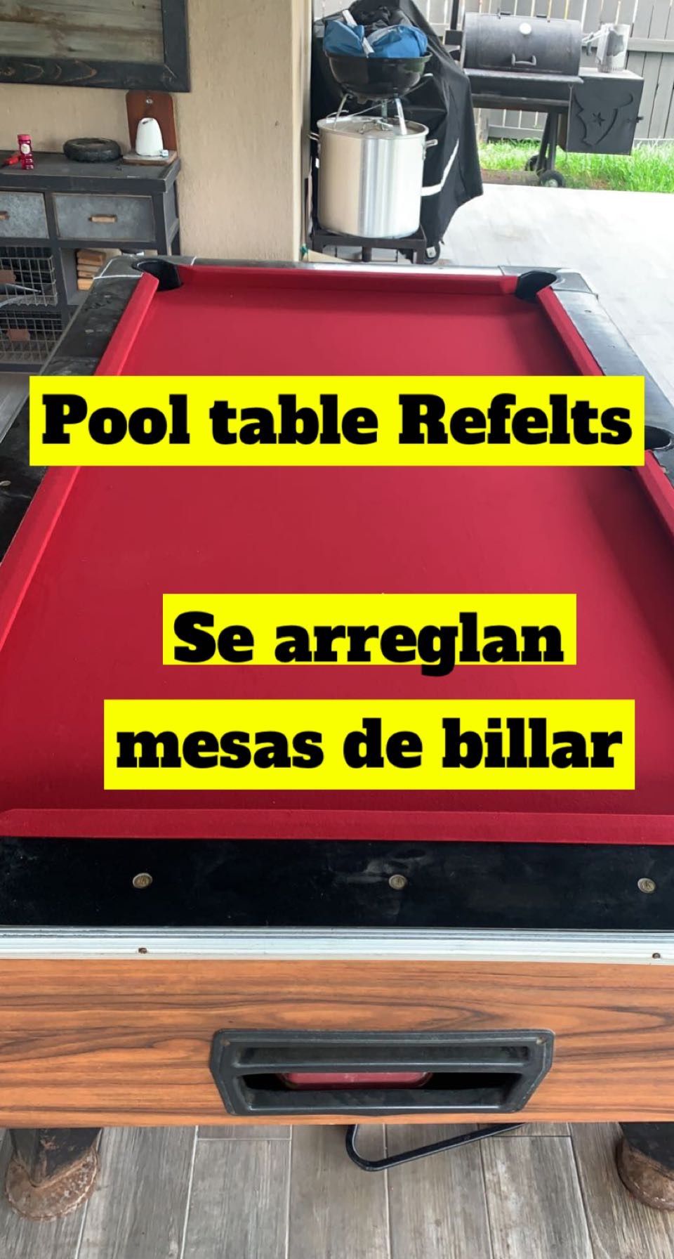 Pool Table Refelts 