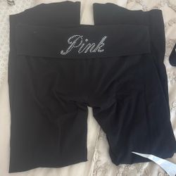Victoria's Secret PINK fold-over flare leggings