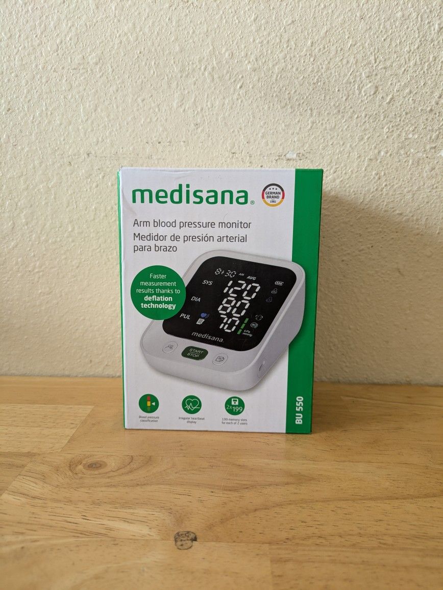 mediana.   Arm blood pressure monitor 