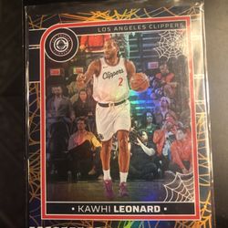 2024-25 Nba Haunted Hoops Kawhi Leonard Webs Holo #194 Navy Blue Clippers 