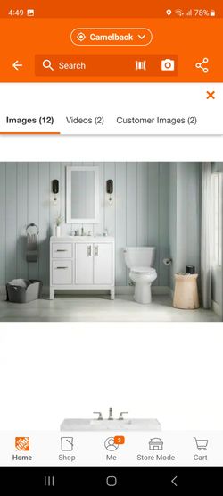 KOHLER
Rubicon 36 in. W x 22 in. D x 35 in. H Single Sink Freestanding Bath Vanity in White with Stone Top