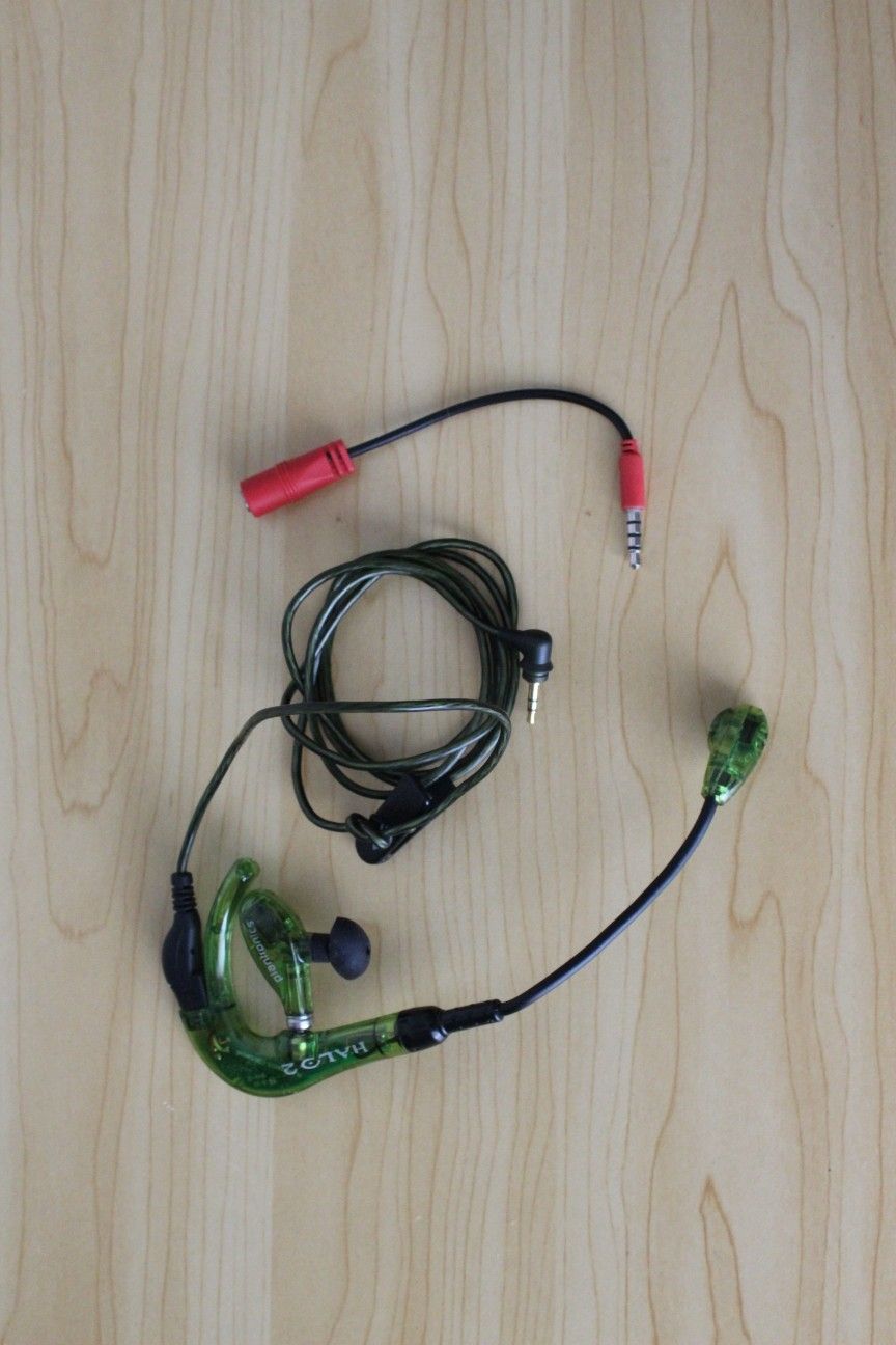 Microsoft Xbox Plantronics Halo 2 Gaming Ear & Voice Headset Mic 2.5mm 3.5mm