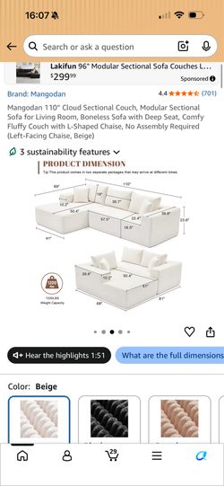 Boneless couch