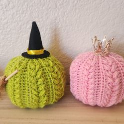 Wicked Pumpkins! Handmade, Crocheted Halloween 