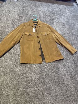 Gap suede jacket $100 new size large