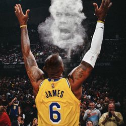 LeBron James NBA ALL TIME LEADING SCORER 8x10 Black Frame