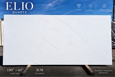 Elio Quartz Slab 3CM – 130” x 65”