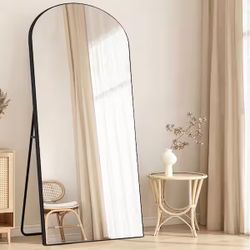 Full length contemporary arch mirror