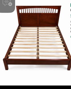 Full Size Bed Frame – Solid Wood (No Mattress)