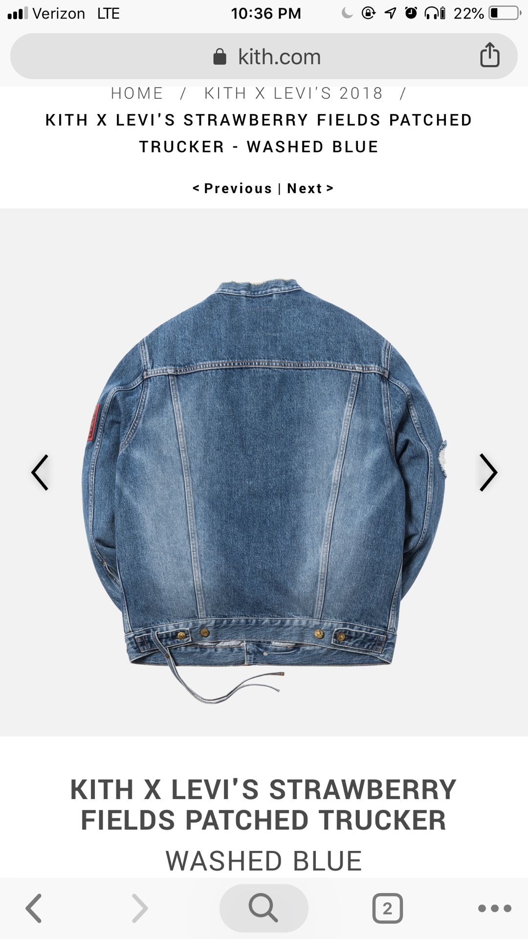 KITH X LEVIS STRAWBERRY FIELDS PATCHED TRUCKER for Sale in Chicago, IL -  OfferUp