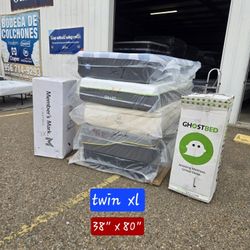 Colchones  Twin Xl En Gasi Mattres Outlet///free Delivery 