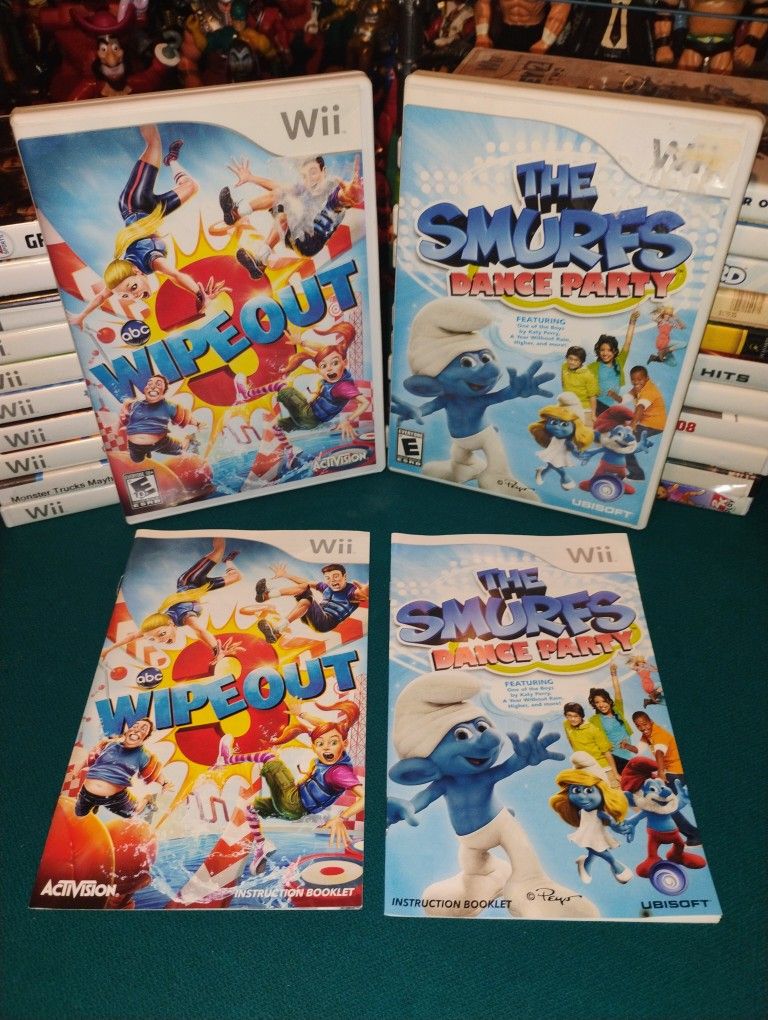Wii Games "Wipeout 3" ( 2010 ) & The Smurfs House Party ( 2011 )