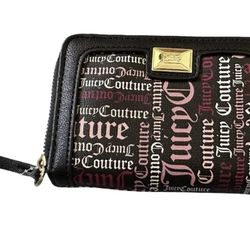 Juicy Couture Black Pink Multi Block Party Medium Z/A  Bifold Wallet~STYL ISH