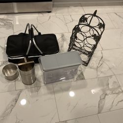 A Good Food Carrier, A Drinking Pot With Filter,a Wine Holder … (NO SHIPPING)