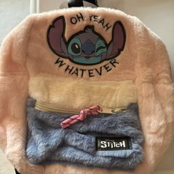 Mini “Stitch-Disney “ Furry Backpack 